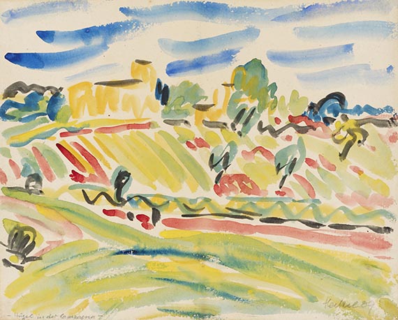 Erich Heckel - H&uuml;gel in der Campagna