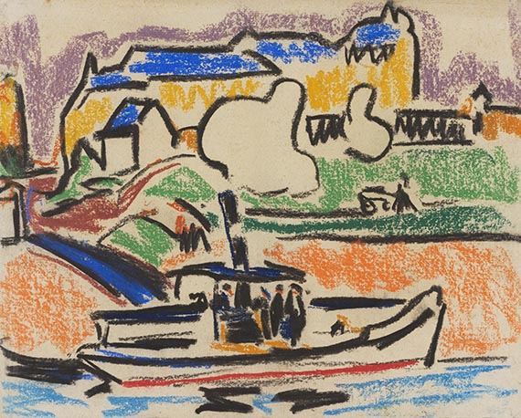 Ernst Ludwig Kirchner - Flussdampfer