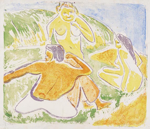 Ernst Ludwig Kirchner - Picknick der Badenden