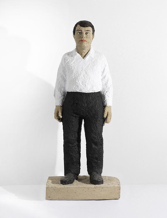 Stephan Balkenhol - Mann mit wei&szlig;em Hemd