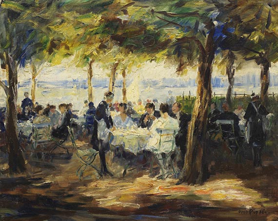 Otto Pippel - Wirtsgarten in Berg am Starnberger See