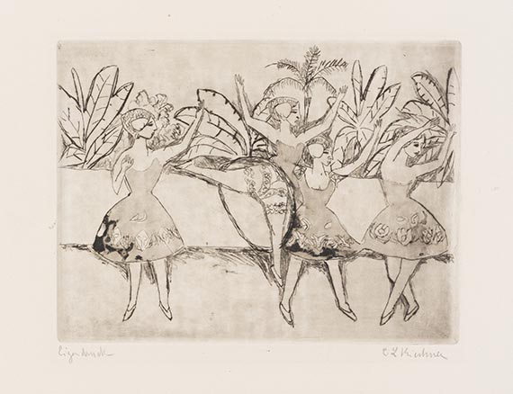 Ernst Ludwig Kirchner - Parade der T&auml;nzerinnen