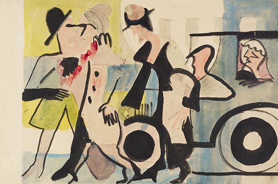 Ernst Ludwig Kirchner - Stra&szlig;enszene