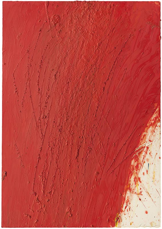 Arnulf Rainer - Ohne Titel (ROT)