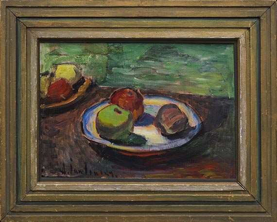 Alexej von Jawlensky - Stillleben mit roten und grünen Äpfeln - Rahmenbild