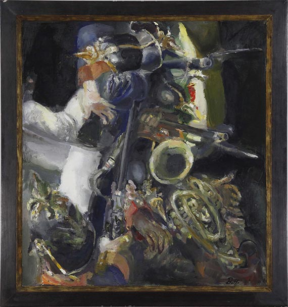 Bernhard Heisig - Preußischer Soldatentanz - Rahmenbild