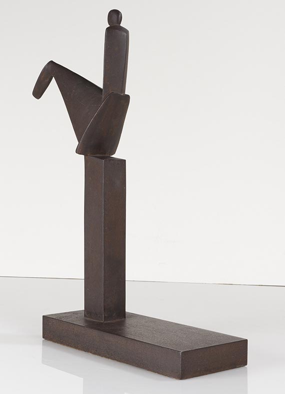 Fritz Koenig - Kleines Reiterstandbild - R&uuml;ckseite