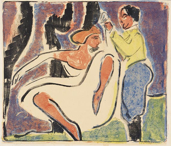 Ernst Ludwig Kirchner - Russisches T&auml;nzerpaar