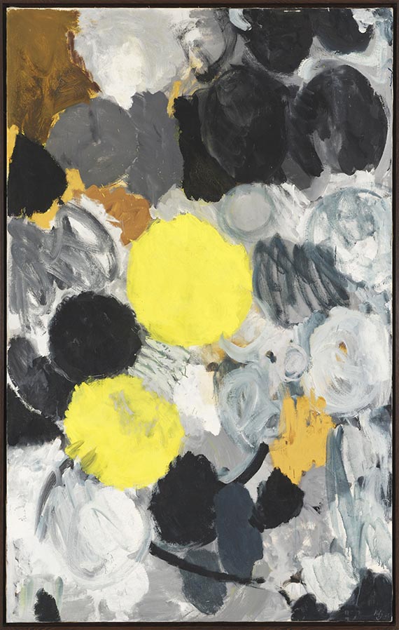 Ernst Wilhelm Nay - Gelb und Silbergrau - Rahmenbild
