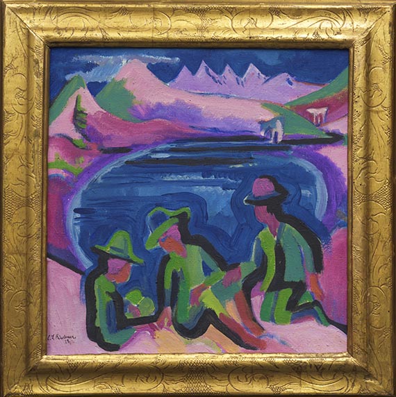 Ernst Ludwig Kirchner - Am Bergsee - Rahmenbild