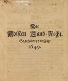   - Dat Holsten Land-Recht. Dabei: Das Verfassungswerk in S-H, 1830