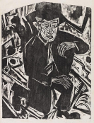 Ernst Ludwig Kirchner - Sitzender junger Bauer