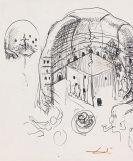 Dalí, Salvador - Kugelschreiberzeichnung