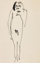 Kirchner, Ernst Ludwig - Tuschfederzeichnung