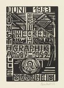 Erich Heckel - Holzschnitt für den Umschlag des Katalogs \"Erich Heckel. Graphik 1907-1952\", Kunsthalle Mannheim