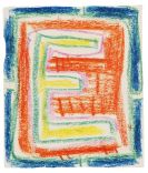 Schmidt-Rottluff, Karl - Colored chalk drawing
