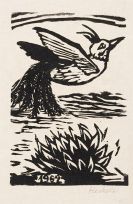 Erich Heckel - Auffliegender Vogel