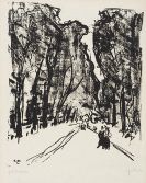 Ernst Ludwig Kirchner - Allee am Abend