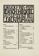 Erich Heckel - Faltblatt zur Graphik-Ausstellung Erich Heckel bei I. B. Neumann