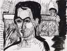 Ernst Ludwig Kirchner - Selbstbildnis im Raum