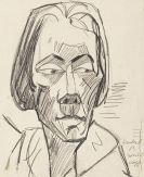 Heckel, Erich - Pencil drawing