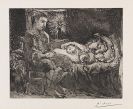 Pablo Picasso - Garcon et Dormeuse à la Chandelle (Suite Vollard)