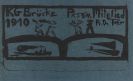 Erich Heckel - Mitgliedskarte für die passiven Mitglieder der \"Brücke\"