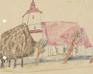 Feininger, Lyonel - Colored pencil drawing