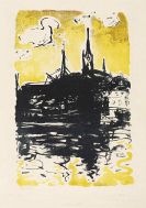Emil Nolde - Kirche und Schiff, Sonderburg
