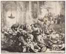 Rembrandt van Rijn, Harmenszoon - Christus vertreibt die Geldwechsler aus dem Tempel