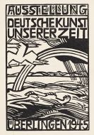 Erich Heckel - Titelblatt des Kataloges der Ausstellung "Deutsche Kunst unserer Zeit", Überlingen
