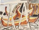 Ernst Wilhelm Nay - Schiffe im Hafen
