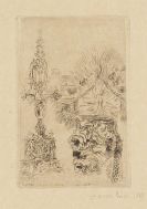 James Ensor - Candélabre et vase