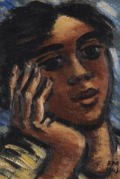 Frans Masereel - T&ecirc;te de femme pensive