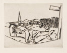 Max Beckmann - Schlafendes Mädchen im Kornfeld