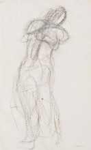 Jean Fautrier - Stehender Akt