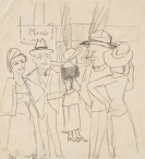 Max Beckmann - Beim Pferdemarkt (bei der Pferderennbahn?)
