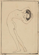 Klinger, Max - Aktstudien (5 Bll.)