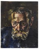 Fautrier, Jean - T&ecirc;te d&rsquo;homme barbu