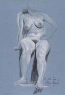 Richard M&uuml;ller - Sitzender weiblicher Akt