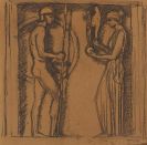 Stuck, Franz von - Entwurf f&uuml;r die Bronzestehle "Olympiade"
