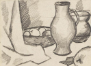 Macke, August - Kr&uuml;ge und Apfelschale