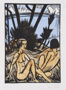Erich Heckel - Zwei Sitzende am Strand