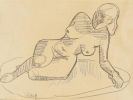 Schmidt-Rottluff, Karl - Weiblicher liegender Akt