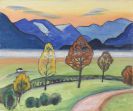 Gabriele M�nter - Moor im Herbst (Berglandschaft mit Nebelstreif)