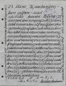 Darboven, Hanne - Brief an Herrn Gaffron 23. März, 76