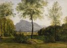 Dillis, Johann Georg von - Landschaft mit dem Untersberg bei Salzburg