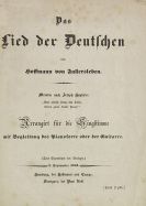 Hoffmann von Fallersleben, August Heinrich - Das Lied der Deutschen
