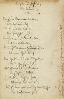 Ludwig Chr. Heinrich Hölty - Eigh. Gedicht-Manuskript "Adelstan und Röschen" mit Korrekturen von J. H. Voß