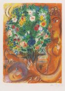 Marc Chagall - Femme au bouquet